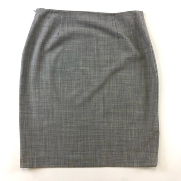 Club Monaco grey wool poly blend stretch skirt Size 12 - Picture 9 of 9